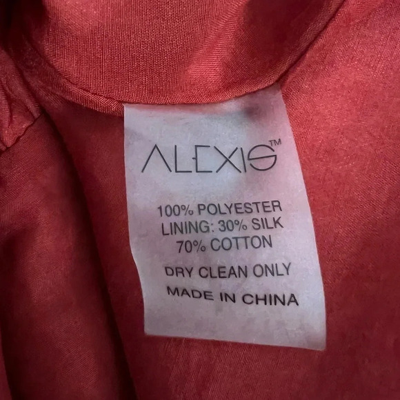 ALEXIS Coretti Mini Dress Blouson Top Flounce Hem Printed Preppy Coastal Size M - Picture 11 of 12